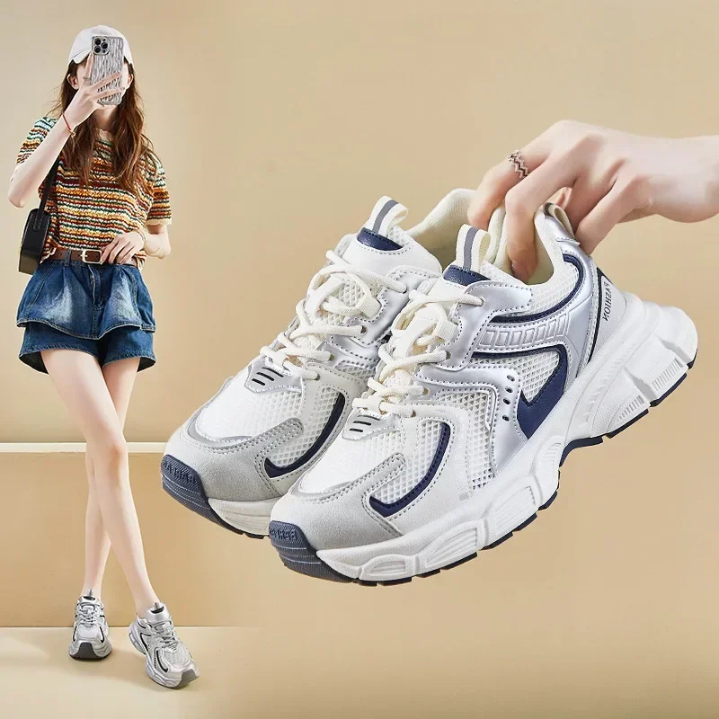 Running Shoes Breathable Sport Fashion Sneakers Women Athletic Outdoor Training Jogging Walking Tennis Shoes Zapatillas Mujer