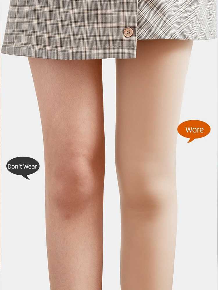 Sexy Stockings Women Winter Warm Leggings Slim Fleece Thermal Tights Thicken Elasticity Pantyhose Seamless Leggins Female PantsX240914