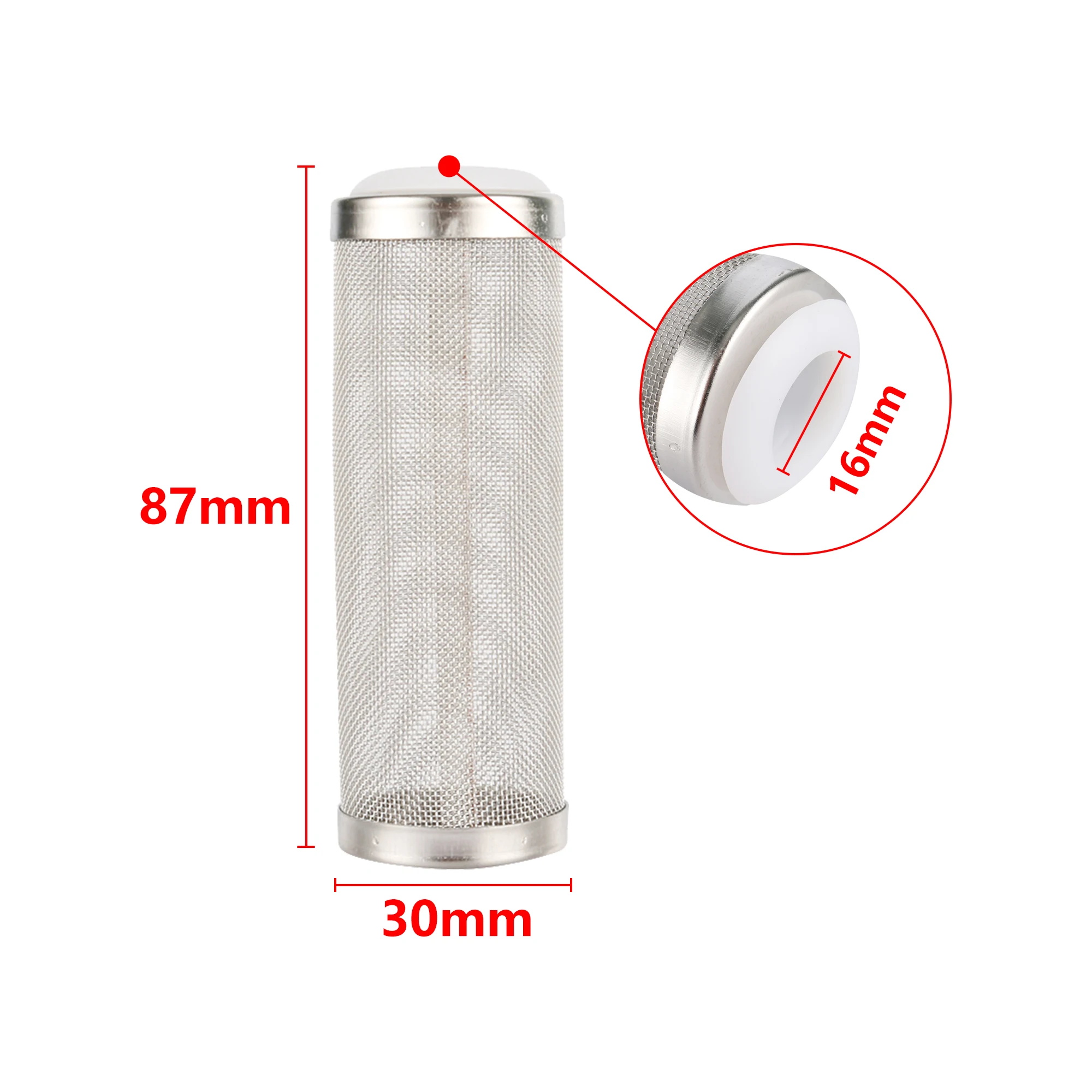 12/16Mm Aquarium Inflow Inlet Filter Stainless Steel Mesh Net Guard Fish Tank Filter Accesories Intake Strainer Prefilter Cover