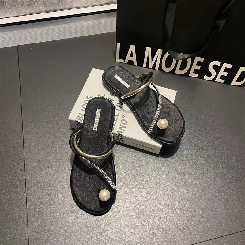 Flip Rubber ps Women Summer Slides Pantofle Hawaiian Rome Scandals Shoes Woman 2024 Female Slippers Rubbe b35a 093