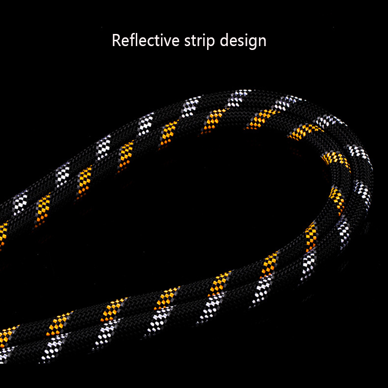 Reflective Dog Leash Explosion-proof Nylon Dog Leash Medium and Large Nylon Round Rope with Diving Material Comfortable Handle