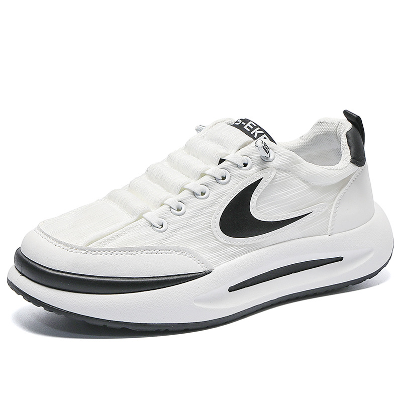 2023 Summer New Breathable Ice Silk Sneakers Men's Shoe Trend Platform Comfort Dad Shoes Soft Sole Casual Sports Running Shoes