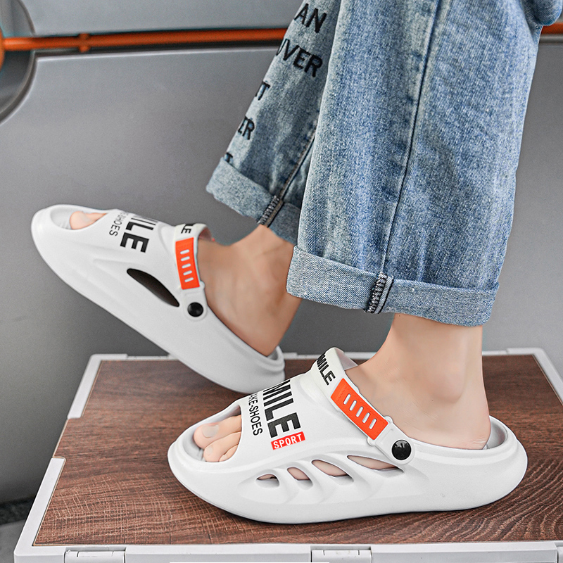 Fashion Men's Slippers Beach Outdoor Sandals Comfortable Soft Sole Clogs Men Casual Shoes Garden Water Shoes Men Home Slippers