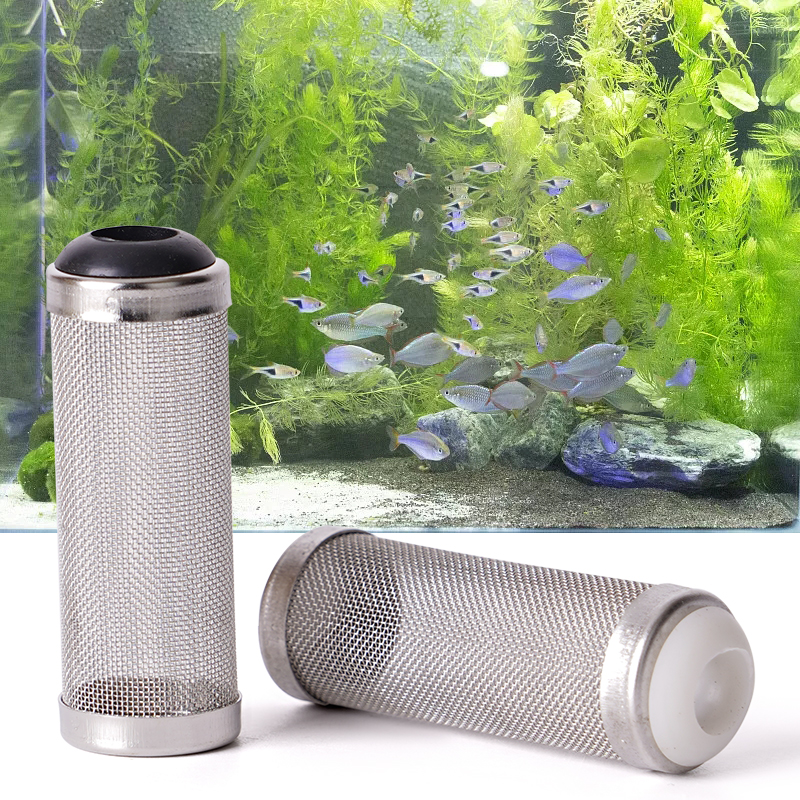 12/16mm Aquarium Inflow Inlet Filter Stainless Steel Mesh Net Guard Fish Tank Filter Accesories Intake Strainer Prefilter Cover