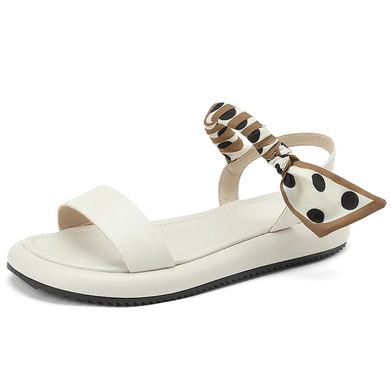 Vintage Brown Sandals New Summer Low New Heel Roman with Open Toe Ladies Simple Stripe Flat Bottom Women Shoes e44c