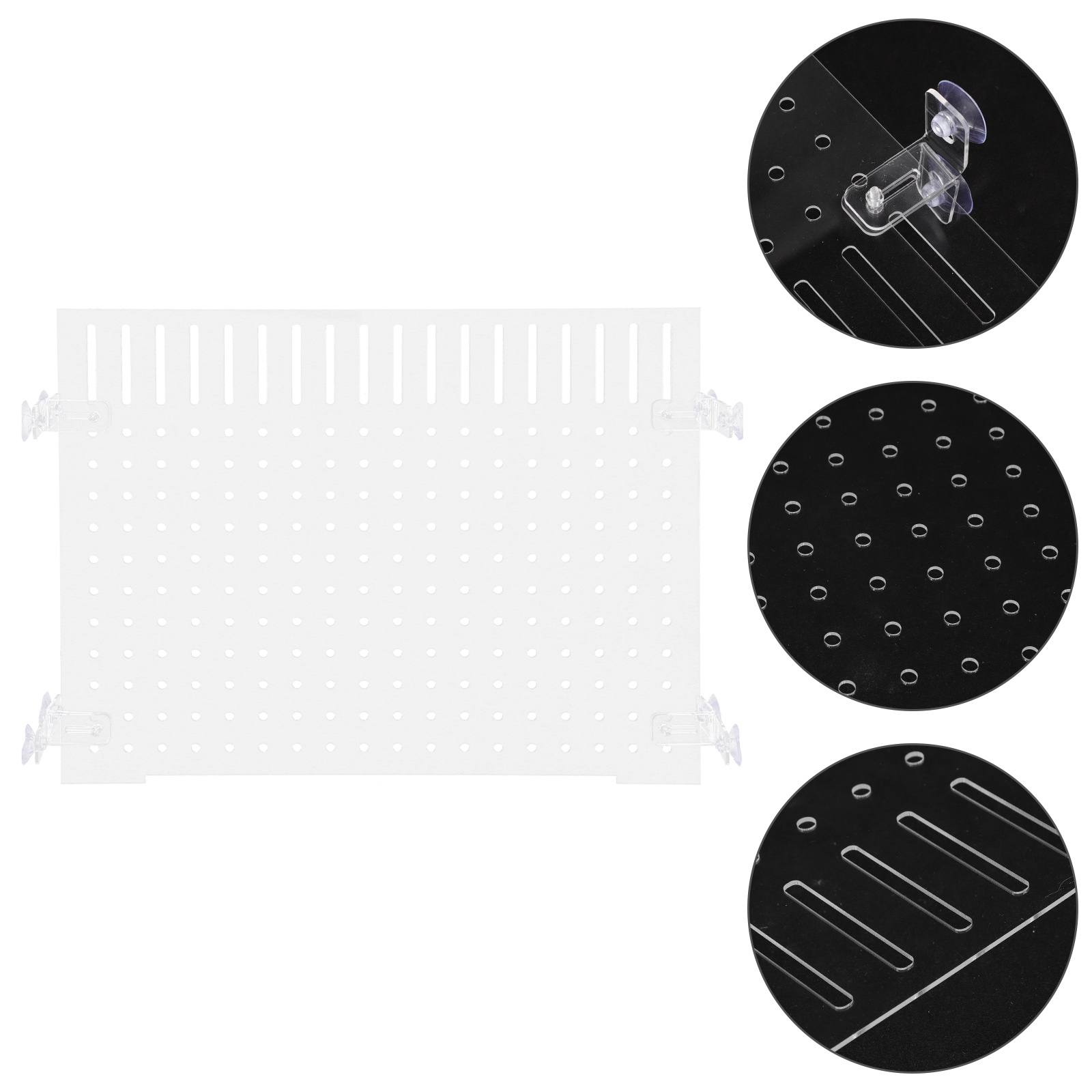 1 Set Acrylic Fish Tank Divider Aquarium Isolation Board Acrylic Aquarium Divider with Suction Cup