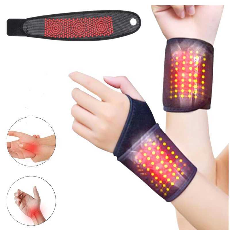 Wrist Support Self-Heating Wrist Band Magnetic Therapy Support Brace Wrap Heated Hand Warmer Compression Pain Relief Wristband Sanitizer Belt z240913