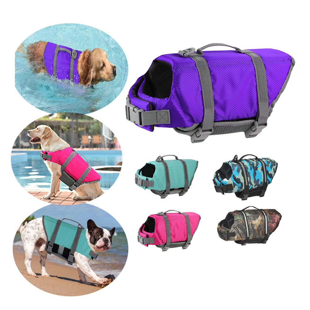 Dog Life Jacket Dog Life Vest for Swimming Boating Adjustable Puppy Pet Life Jacket Buoyancy Cat Dog Swimming Vest for Cats Dogs