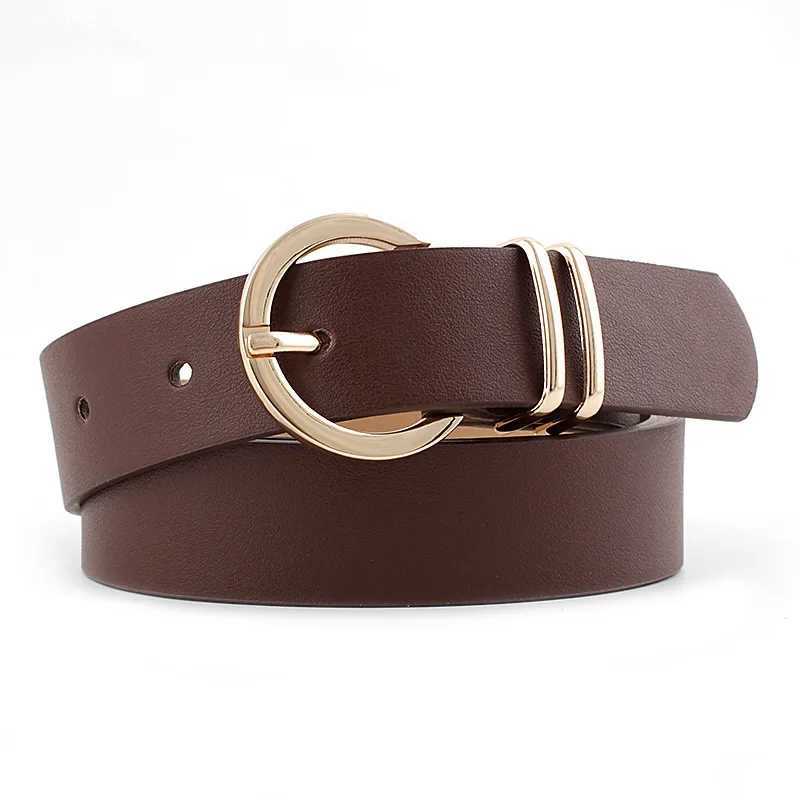 Designer High Quality Female Black Brown White Pink Wild Trouser Womens Belt Cowgirl Western Belts for Women Cintos De MujerX240914