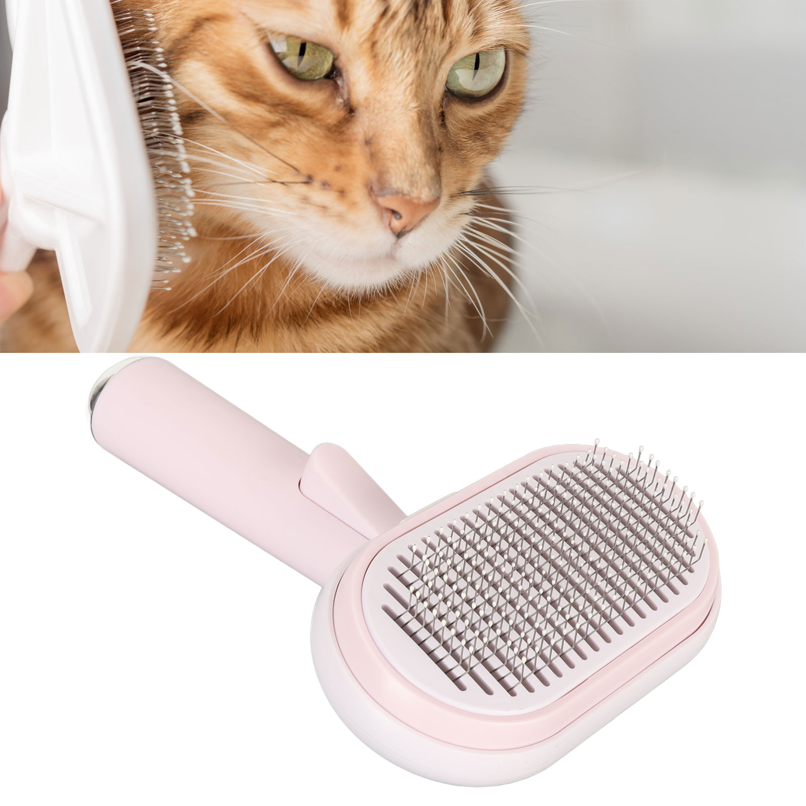 5 in 1 pet grooming brushes set, grooming and shedding brush set, ergonomic cat hair removal, massage brush kit