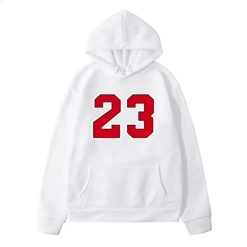 Women Casual Number 23 Print Loose Hoodies Spring Long Sleeve Hooded Sweatshirt Harajuku Simple Tops Lazy Pullover Streetwear 240910
