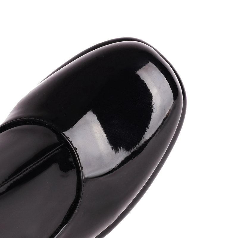 REAVE CAT Fashion Thigh Boots Round Toe Block Heels 8.5cm Platform Zipper Plus Size 46 47 48 Sexy Party Ladies Stretch Booties