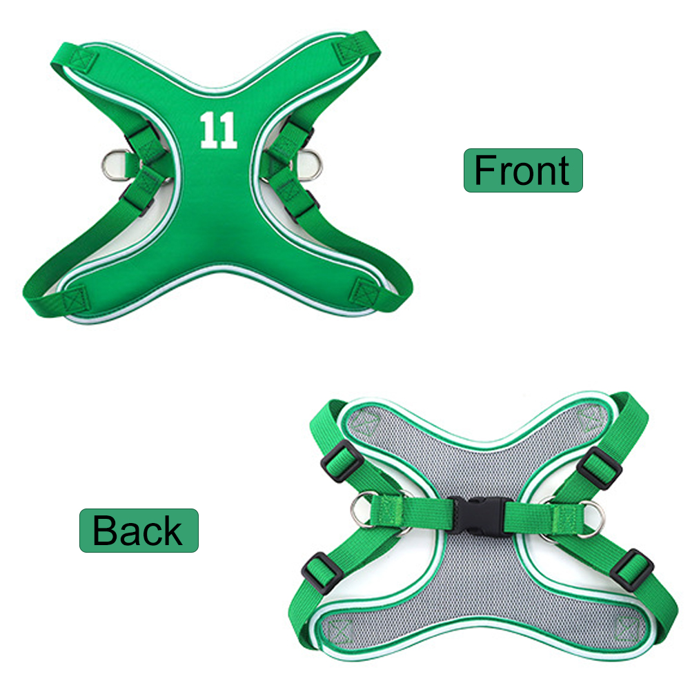 Pet Reflective Breathable Soft No Pull Puppy Choke Free Over Head Sports Vest Ventilation Harness for Puppy Medium Large Dogs