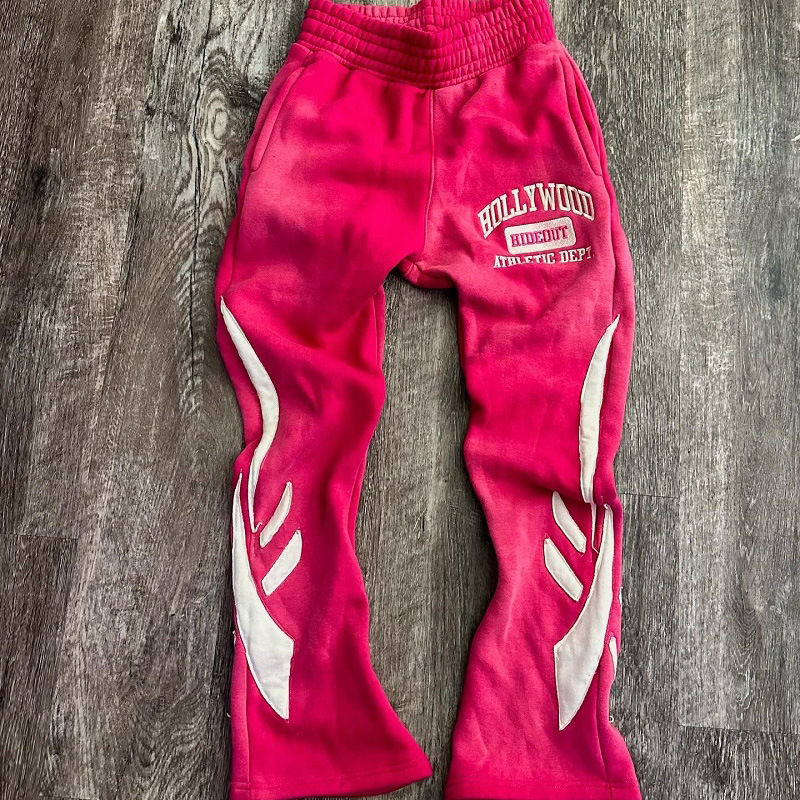 Y2K Hip Hop Tracksuits: Printed Patchwork Loose Hoodie & Joggers Set for Men and Women