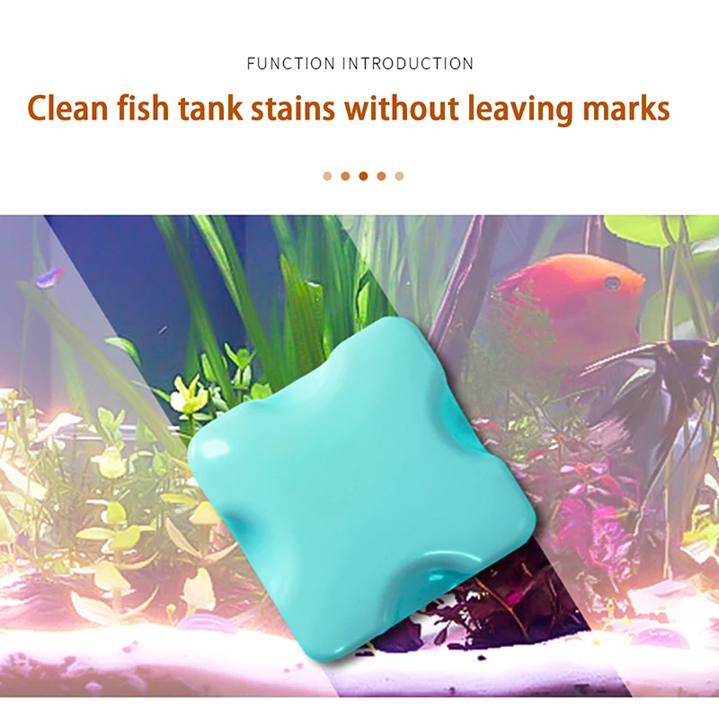 Magnet Window Aquarium Mini Cleaner Brush Floating Scrubber Scratch-Free Strong Magnetic Brush Magnet Scraper Cleaning Tools