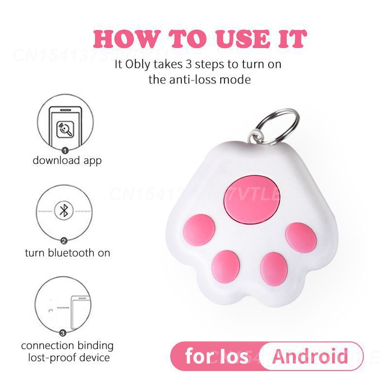 Smart Tag GPS Tracker Keychain Mini Bluetooth Locator for Wallet Key Pet Child Phone Control Anti Lost Tracking Device Smart Finder Tag - view 4