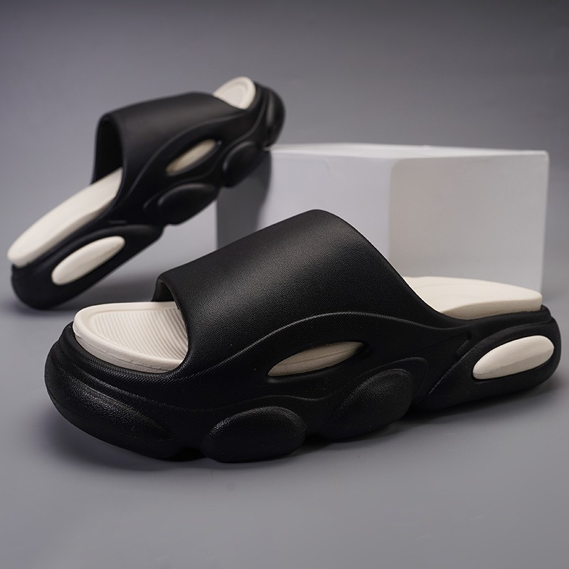High Quality 2023 Summer Men Slippers Slides Outdoor Indoor Non-slip Soft Thick Bottom Slippers Beach Shoes Bathroom Slippers