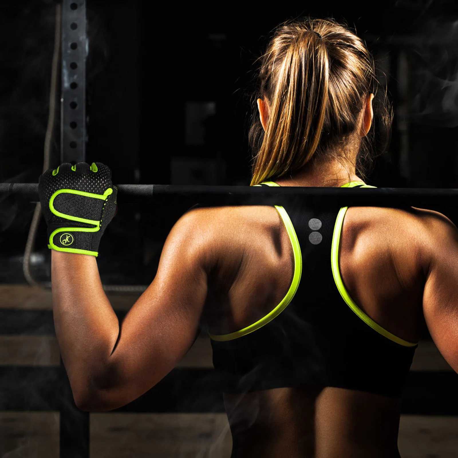 Gym Gloves for Men Women Weight Lifting Fitness Gloves Bodybuilding Training Workout Sport Exercise Gloves Spinning Bike Cycling Y240914