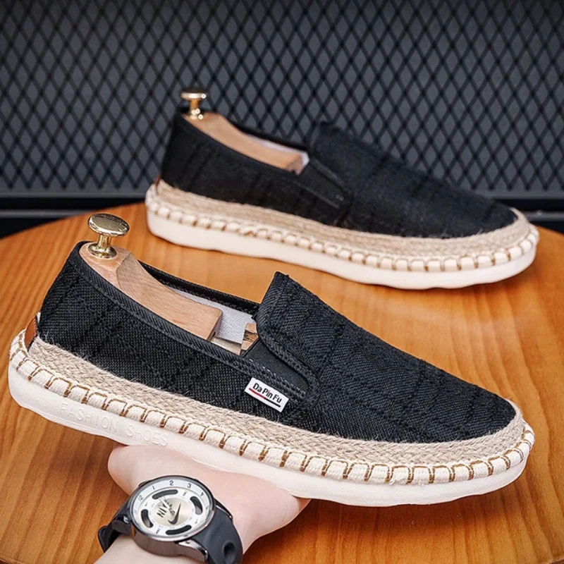 New Men Casual Loafers Classic Flat Men Shoes Solid Color Shoes Fashion Slip on Footwear Male Plimsolls Zapatillas Hombre 2024