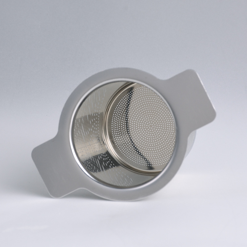 Handles Double Infuser Tool Stainless Steel Fine Mesh Coffee Filter Teapot Cup Loose Leaf Tea Strainer