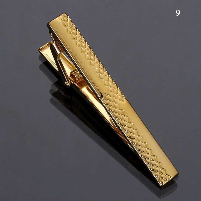 Men Jewelry Pin Clasp Necktie Clip Fashion New Hot-selling Metal Gold Tie Clip Business Formal Wear Groom Wedding DecorationX240914