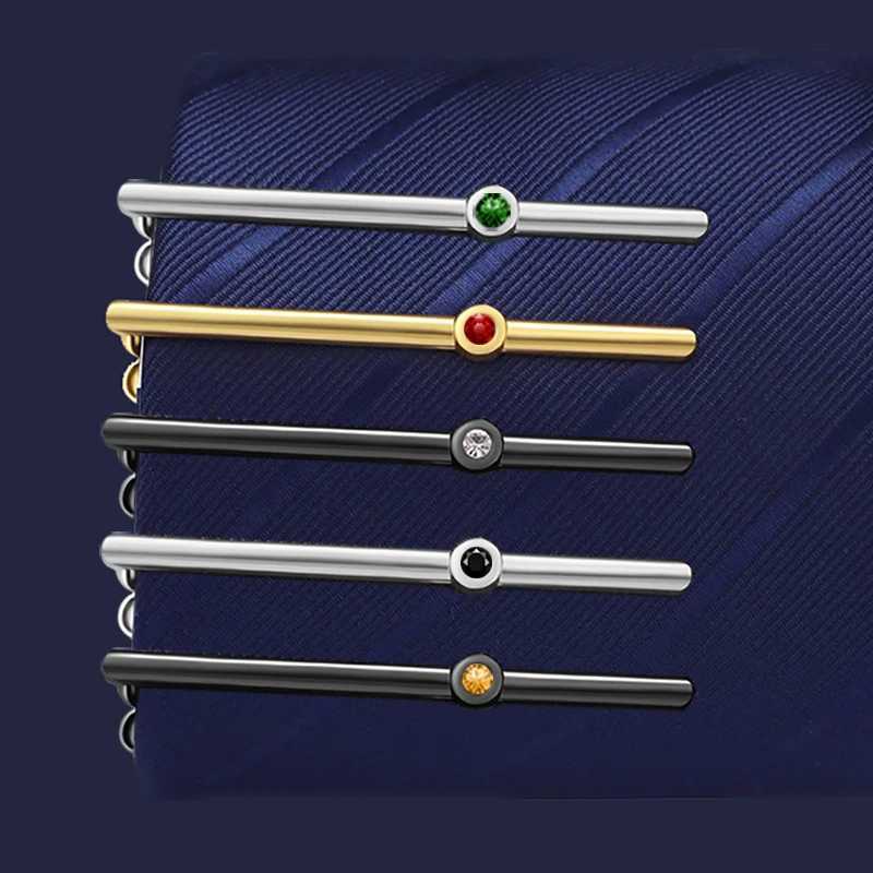 1 Piece Classic Men Tie Pin Clips of Casual Style Tie Clip Fashion Jewelry Exquisite Wedding Tie Bar Silver And Golden ColorX240914