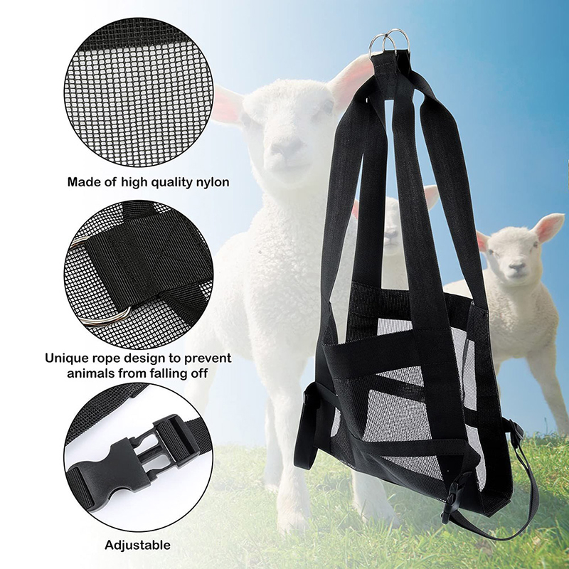 Foldable Hanging Weight Scale Sling With Adjustable Straps For Weighing Calves Lambs Goats Livestock Small Animals supplies