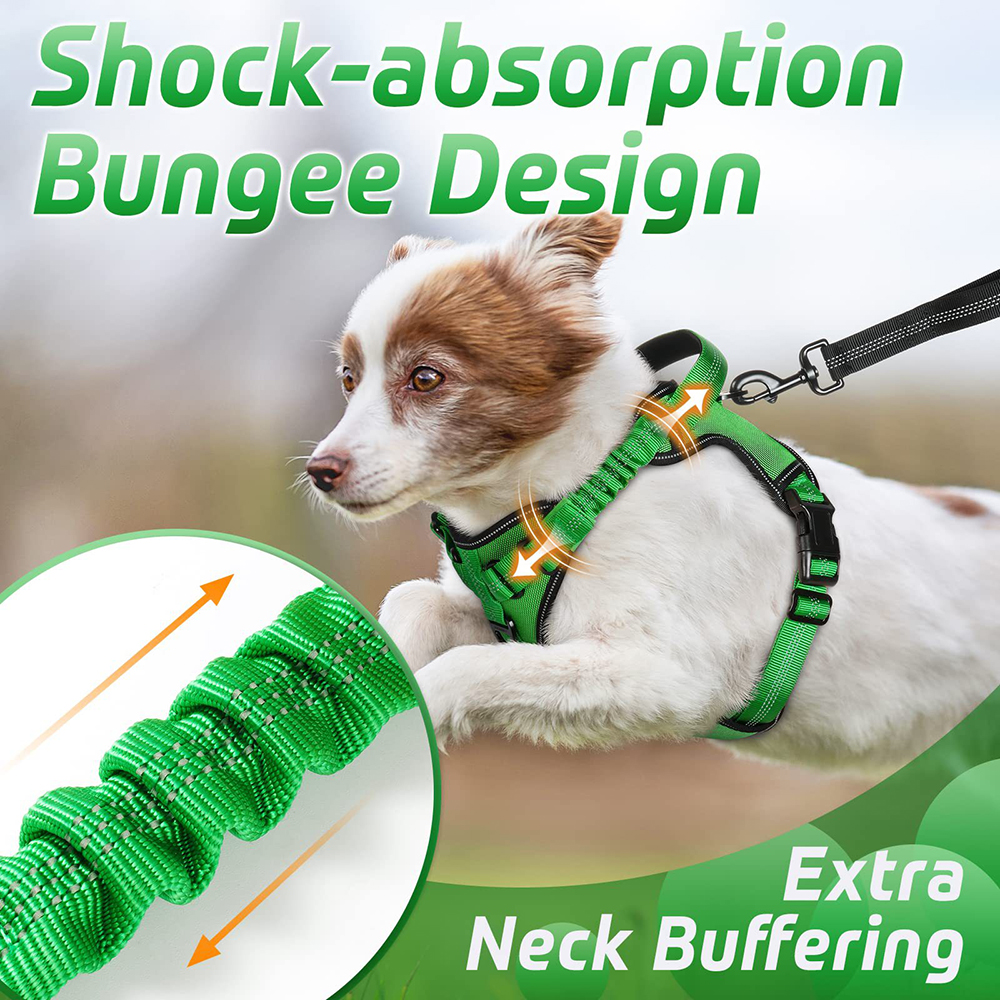 Dog Harness Elastic Breathable Dog Harness Explosion-proof Punch Medium & Large Dog Chest Harness with Thickened Control Handle