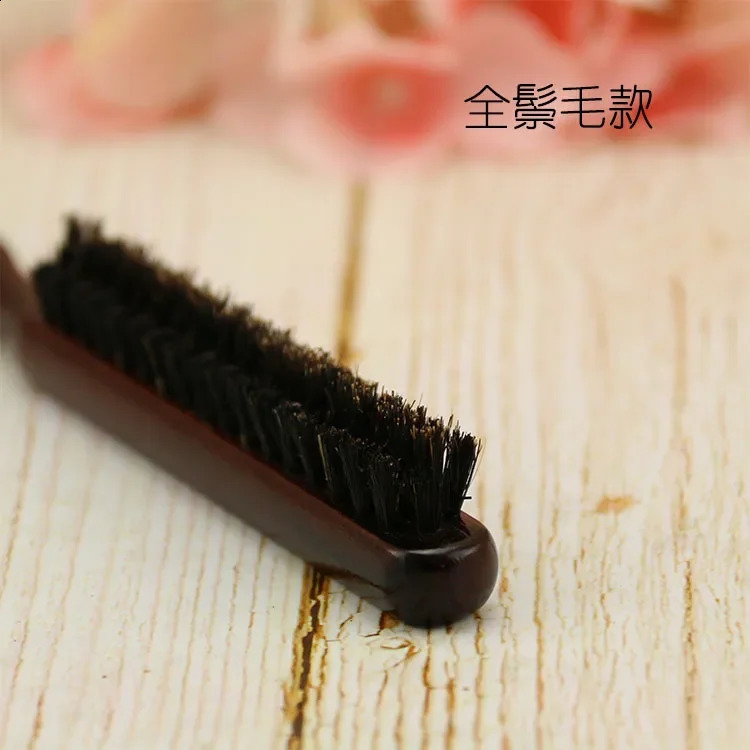 Professional Salon Teasing Back Hair Brushes Boar Bristle Wood Slim Line Comb Hairbrush Hairdressing Styling Tools DIY 240911