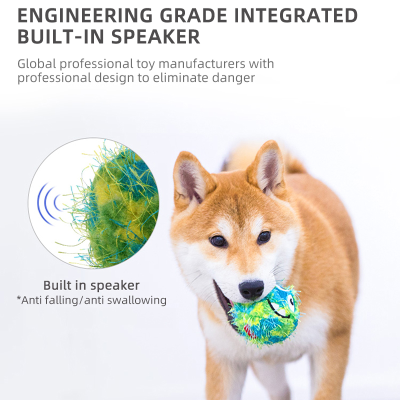 GiGwi Pet Dog Bared Teeth Bouncing Ball Puppy Squeaky Chew Toys Sound Pure Outdoors Play Small Large Dogs Funny Ball for Dogs