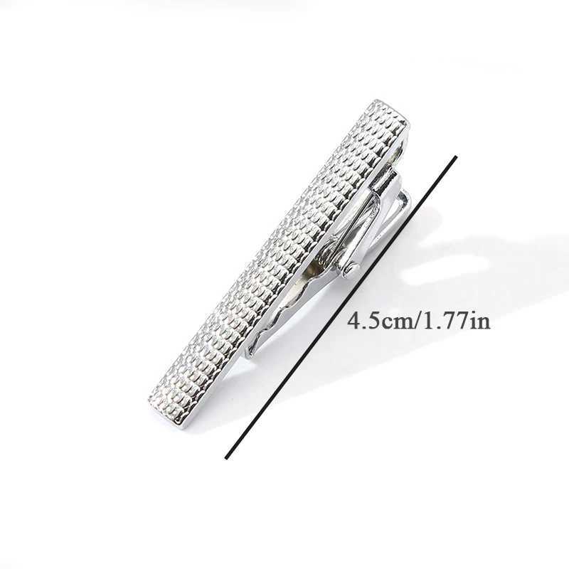 Fashion Classic Gentleman Luxury Stainless Tie Clip 4cm Black Wine-Red Quality Bar Wedding Business Nightclub Men Gift AccessoryX240914