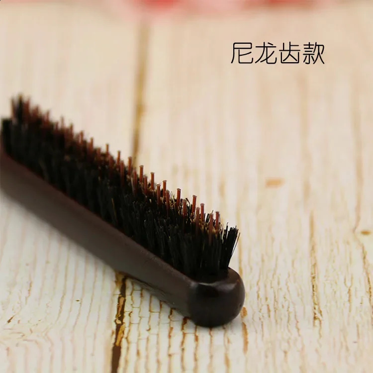 Professional Salon Teasing Back Hair Brushes Boar Bristle Wood Slim Line Comb Hairbrush Hairdressing Styling Tools DIY 240911