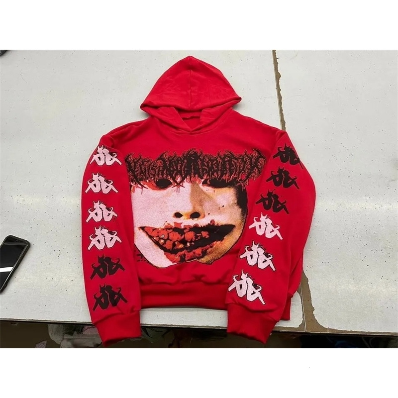 Harajuku Drolandmill Corrupt Hoodie Womens Gothic Street Clothing Top Couple Sports Shirt Grunge Super Large Y2k 240813