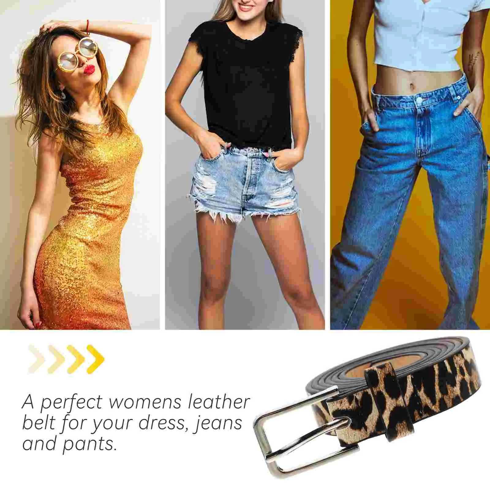 Boho Style PU Leopard Print Belt Women Dress Women Dress Custom Belt Girls Waist Thin Rope Waistbands Dress AccessoriesX240914