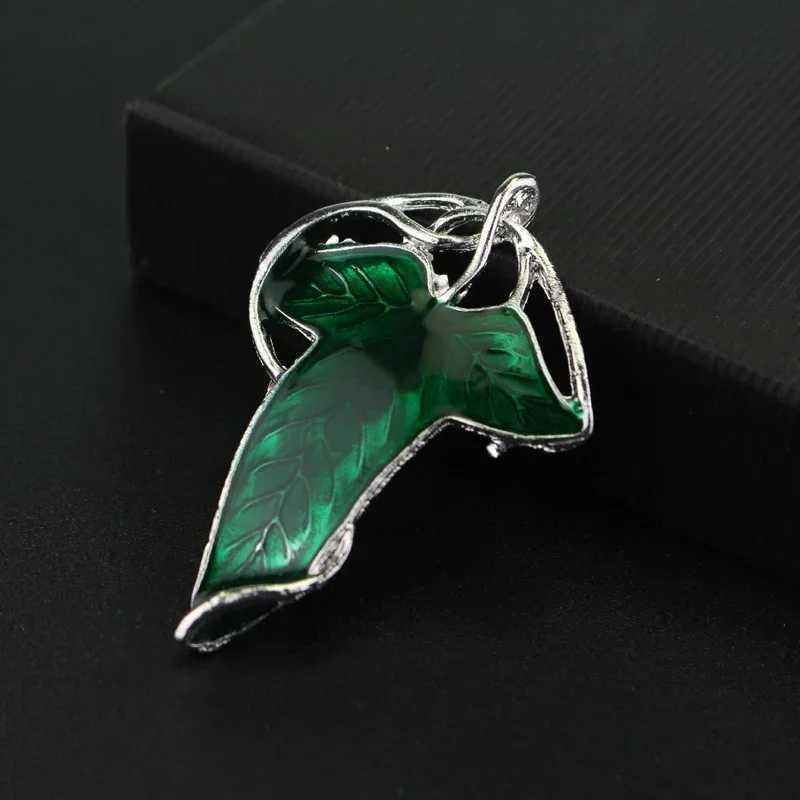 Elf Green Leaves of Lorien Brooch Pin Tolkien Galadriel Legolas Frodo Baggins Aragorn Tree Enamel Badge Movie Jewelry WholesaleX240914