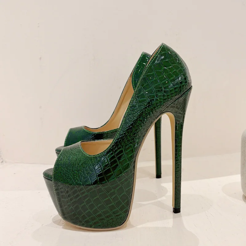 2025 new Eilyken Street Style Peep Toe Extreme Stiletto High Heels Women Pumps Sandals Sexy Nightclub Pole Dancing Ladies Shoes 5c36