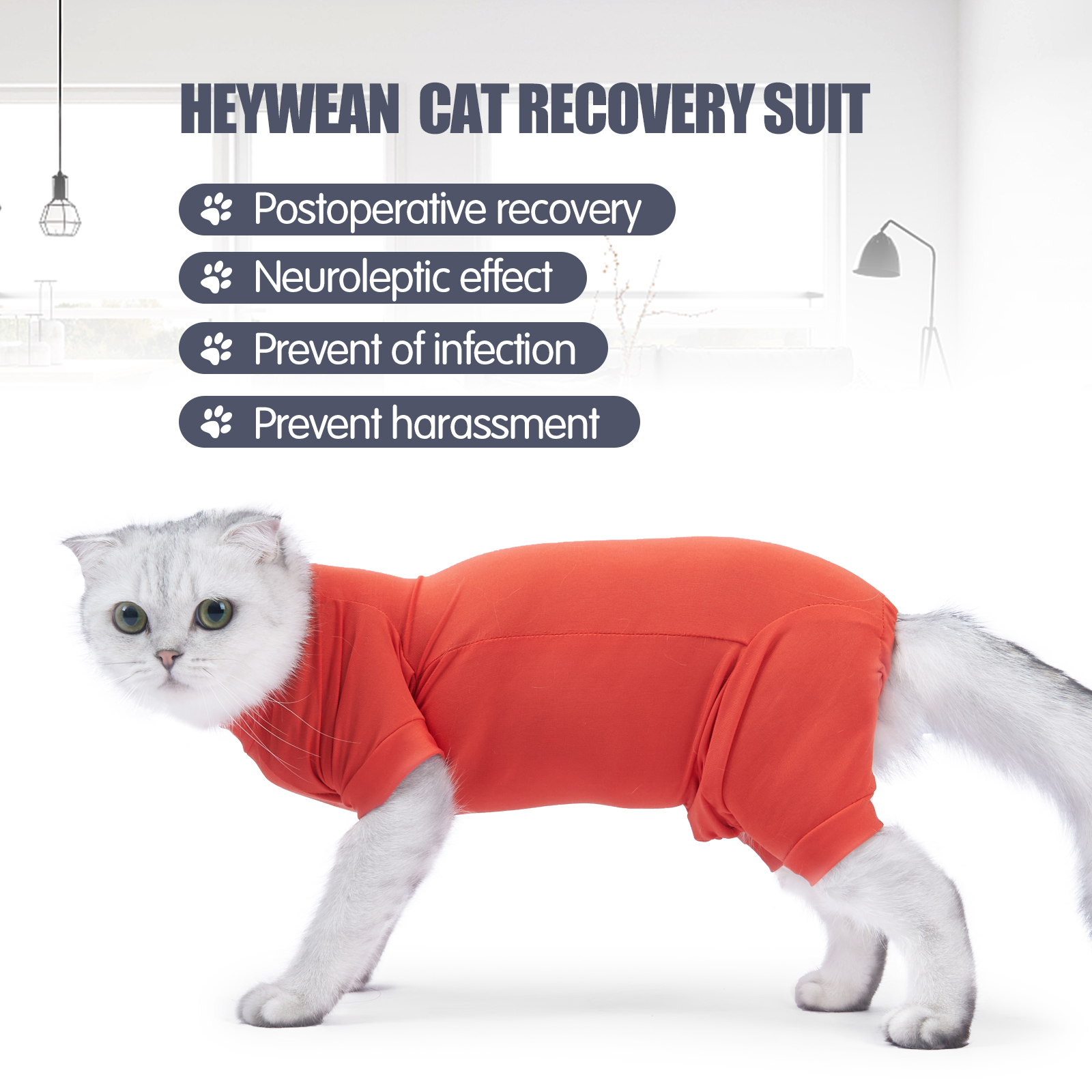 Summer Pet Surgical Clothing Cat Vest for Preventing Shedding & Postoperative Recovery Weaning Suit for Cats