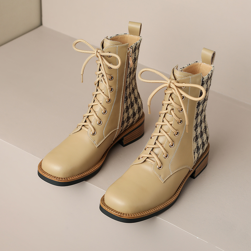 2024 New Autumn/Wier Ankle Women New Retro Boots Handmade Shoes Genuine Leather ac33
