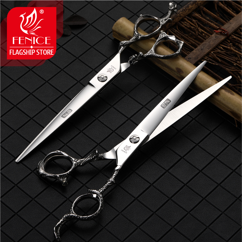 Fenice Zodiac 7.5 inch Dog Pet Thinning Scissors Grooming Shears Professional Pet Scissors High Quality Hair Cutting Scissors