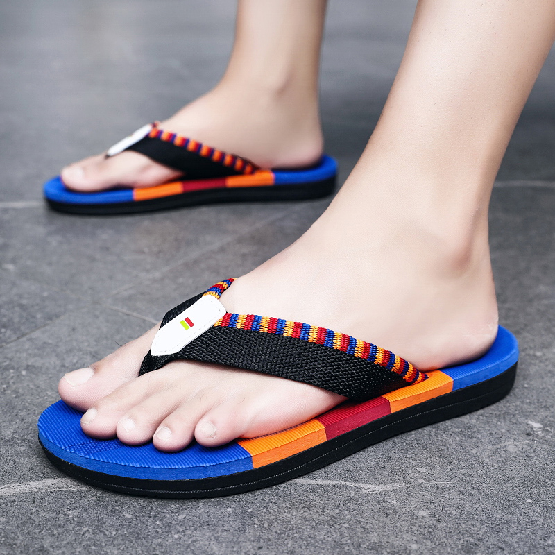 2023 New Summer Men Flip-flops Slippers Design Beach Sandals Comfortable Men Casual Shoes Men Outdoor Home Flip Flops Footwear