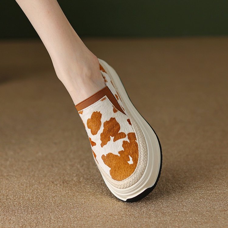 Round Toe Super Flat Bottomed High Platform Autumn Fashion Women's Lightweight Shoes Casual 2023