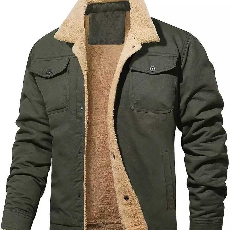 2023 Autumn/Winter New Mens Jacket Ruffle Cotton Work Clothes Casual Jacket Mens Jacket W240914