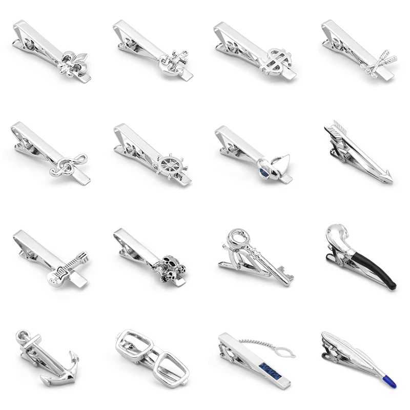 iGame Fashion Tie Clips Quality Brass Material Various Option Anchor Design Tie Pin For MenX240914