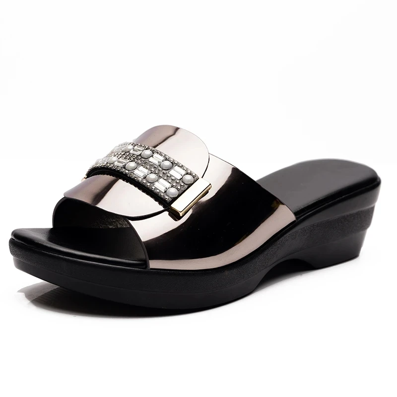 Women's Slippers Sandals Summer 4.5cm High Heels Women Shoes Woman Slippers Summer Sandals Casual Shoes women sandals