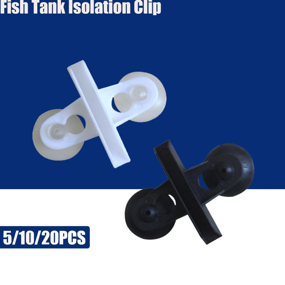 Plastic Divider Sheet Aquarium Glass Clamp Partition Fish Tank Isolation Clip Suction Cup