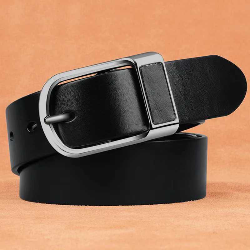 2024 New Design PU Leather For Male Fashion Mens High Quality Buckle Jeans Cowskin Casual Belts Business Cowboy WaistbandX240914