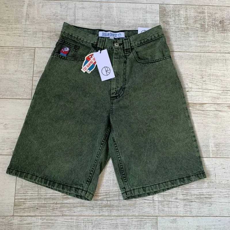 Y2K New Polar Big Boy Jeans Fashion Casual Express Denim Shorts Men Harajuku Vintage Hip Hop Popular Gothic High Waist ShortsX240914