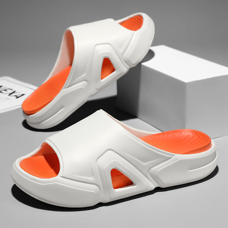 Brand Men Slippers Indoor Outdoor Sandals Beach Thick Sole Slides Trendy Mens Casual Shoes Flip-flops Home Slippers Sandals New