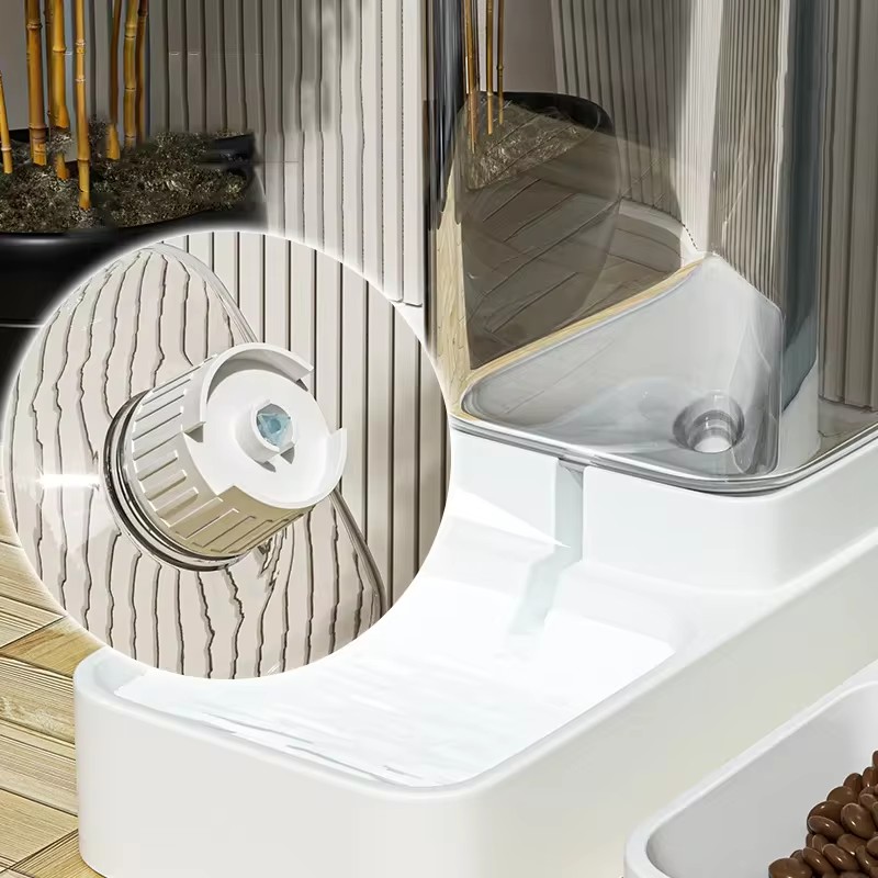 Dog Feeder Cat Water Dispenser Automatic Bowl Transparent Pet Food Storage Dispenser Container Puppy Kitten Accessories
