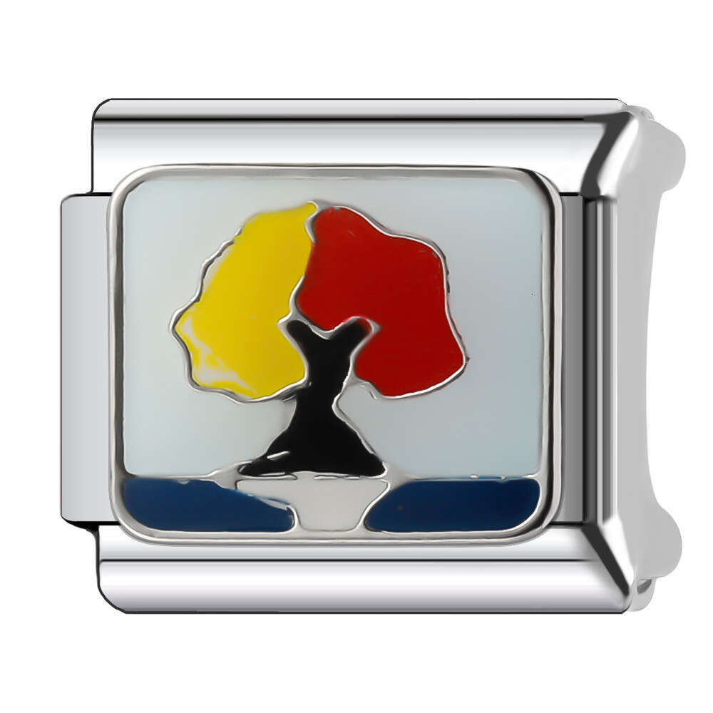 New Women's Gift First My Mother Bead Italian Charms Links Bangle Beads Fit 9mm Stainless Steel Bracelet Making DIY For Women Fashion Jewelry